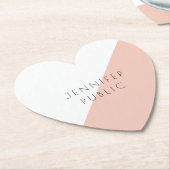 Trendy Personalisiert Moderne Elegante einfache Vo Untersetzer (angewinkelt)