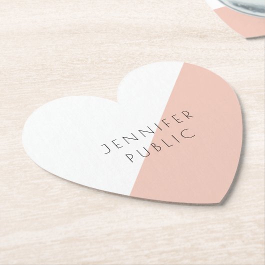 Trendy Personalisiert Moderne Elegante einfache Vo Untersetzer (angewinkelt)