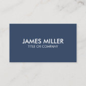Trendy Personalisiert Moderne Luxus Weiß und Blau Visitenkarte (Vorderseite)