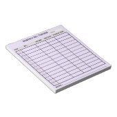 Trendy Personalisiert Monthly Bill Tracker Notizblock (angewinkelt)