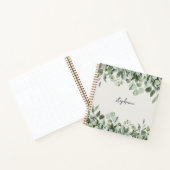Trendy Personalisiert Name Eukalyptus Greenery Notizblock (Innenseite)