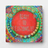 Trendy Personalisiert Name Quote Fun Inspirivity Fotoplatte (Vorderseite)