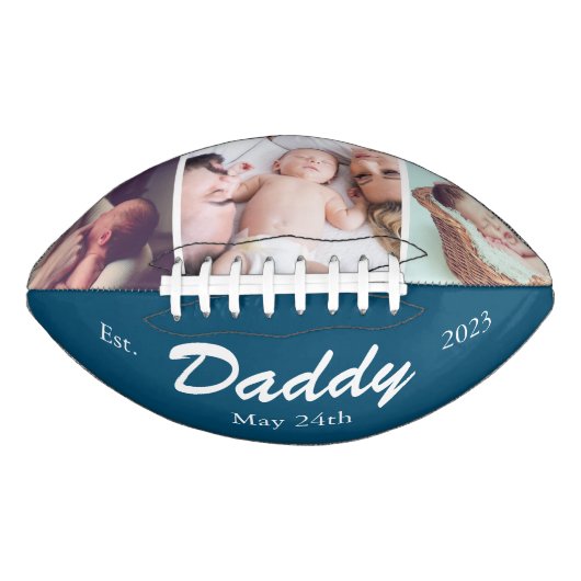 Trendy Personalisiert New Daddy Father Football (Vorderseite)