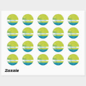 TRENDY PERSONALISIERT STICKER :: funky Blume 12 (Blatt)