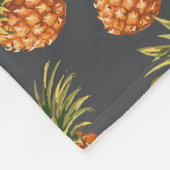Trendy personalisierte Ananas Fleecedecke (Ecke)