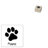Trendy Personalized Cat Pet Paw Print Cute Gummistempel (Stempel)