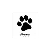 Trendy Personalized Cat Pet Paw Print Cute Gummistempel (Prägung)