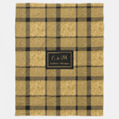 Trendy Personalized Elegant Plaid Blanket for Him Fleecedecke (Vorderseite)