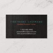 Trendy persönliche visitenkarte (Rückseite)