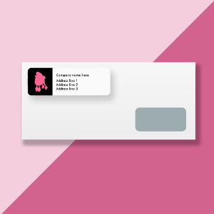 Trendy Pet Grooming Address Sticker Labels