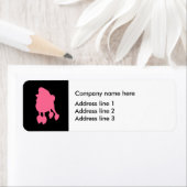 Trendy Pet Grooming Address Sticker Labels (Insitu)