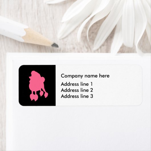 Trendy Pet Grooming Address Sticker Labels (Insitu)