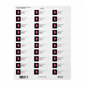 Trendy Pet Grooming Address Sticker Labels (Vorne)