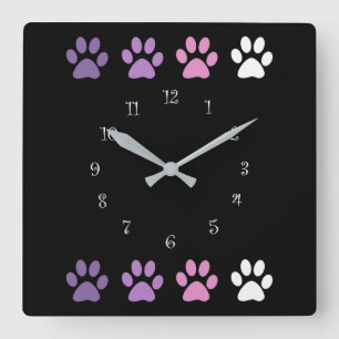 Trendy Pet Hund Pfoten Wall Uhren