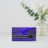 Trendy Pet Service Business Cards Visitenkarte (Stehend Vorderseite)