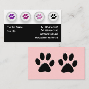 Trendy Pet Theme Visitenkarte