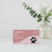 Trendy Pet Themed Visitenkarte (Stehend Vorderseite)