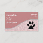 Trendy Pet Themed Visitenkarte (Vorderseite)