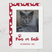 Trendy Pet Weihnachts-Foto Feiertagskarte (Vorne/Hinten)