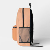 Trendy pfirsichfarben von 2024 mit Monogramm-Namen Bedruckter Rucksack (Rechts)