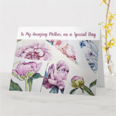 Trendy Phantastisch Mother Liebe Watercolor Blume Karte (Gelbe Blume)