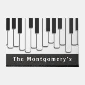 Trendy Piano Keys Monogram Fußmatte (Vorderseite)