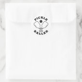 Trendy Pickle Baller Runder Aufkleber (Tasche)