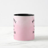 Trendy Pickleball Princess Pink Ombre with Crown Tasse (Zentrum)