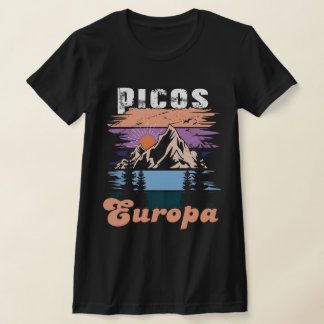 Trendy Picos de Europa Nationalpark Retro T-Shirt