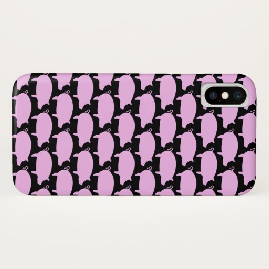 Trendy Pig Editable Black Iphone Gehäuse Case-Mate iPhone Hülle (Rückseite (Horizontal))