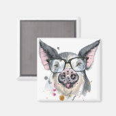 Trendy Pig Magnet (Vorderseite/Rückseite)