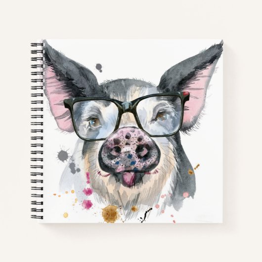 Trendy Pig Notizblock (Vorderseite)