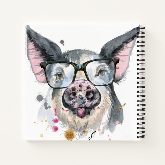 Trendy Pig Notizblock (Rückseite)