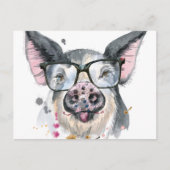 Trendy Pig Postkarte (Vorderseite)