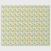 Trendy Pineappel Pattern Geschenkpapier (Flach)