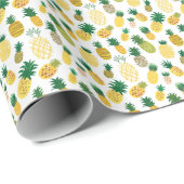 Trendy Pineappel Pattern Geschenkpapier (Rolleneckpunkt)