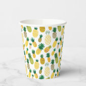 Trendy Pineappel Pattern Pappbecher (Links)