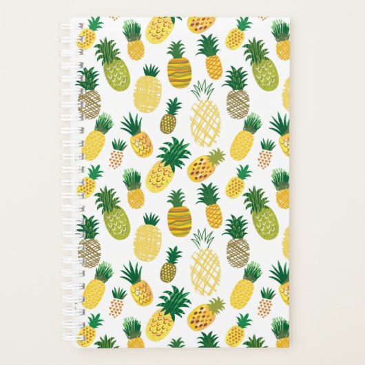 Trendy Pineappel Pattern Planer (Vorderseite)
