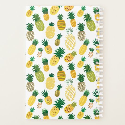 Trendy Pineappel Pattern Planer (Rückseite)