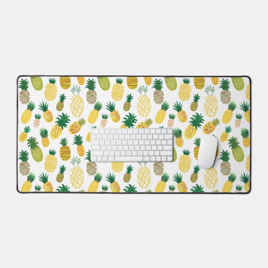 Trendy Pineappel Pattern Schreibtischunterlage (Tastatur & Maus)