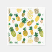 Trendy Pineappel Pattern Serviette (Vorderseite)