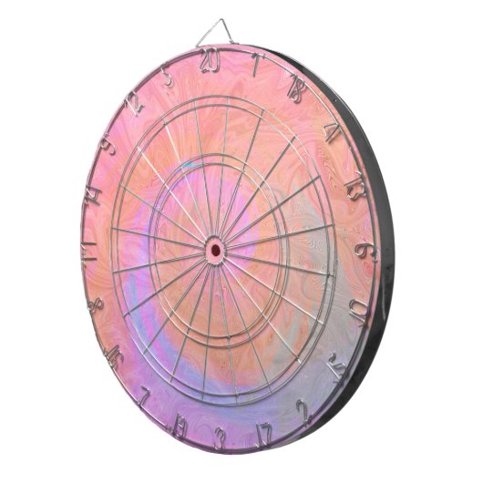 Trendy Pink Blue Marble Modern Dartscheibe (Vorderseite rechts)
