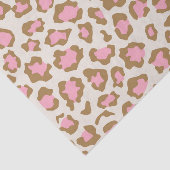 Trendy Pink Brown Leopard Spots Boho Decoupage Seidenpapier (Ausschnitt)