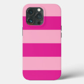 Trendy Pink Cabana Stripe Tough Case iPhone (Rückseite)