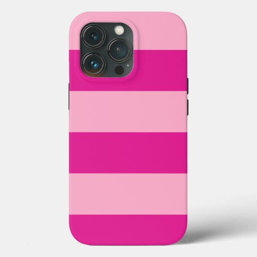 Trendy Pink Cabana Stripe Tough Case iPhone (Rückseite)
