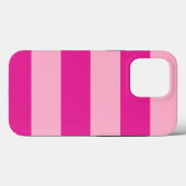 Trendy Pink Cabana Stripe Tough Case iPhone (Rückseite (Horizontal))