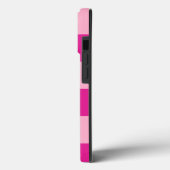 Trendy Pink Cabana Stripe Tough Case iPhone (Rückseite / Links)