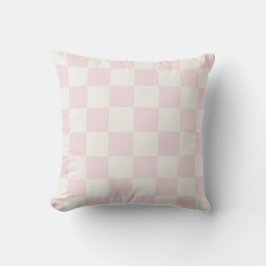 Trendy Pink Checkered Pattern Kissen