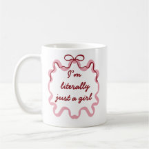Trendy Pink Coquette-Bogenband-Tasse