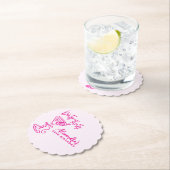 Trendy Pink Dirty Thirty 30th Birthday Untersetzer (Vor Ort)